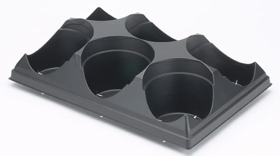 Shuttle Tray Black - 6 Cavity (BN160 Model)