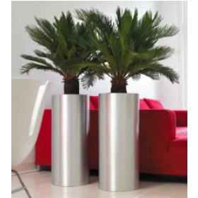 Stainless Steel Pillar Planters