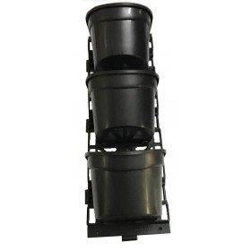 Vertical Wall Garden Model Vertigreen Black (1 Frame + 3 Pots)�