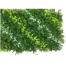 Multi-Color Flower and Green Leaves Tiles - Indoor