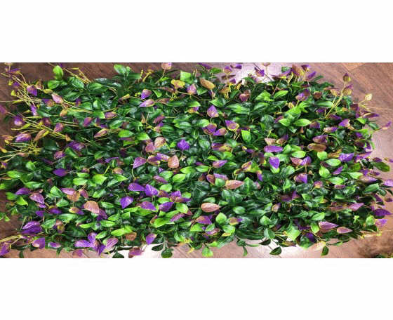 Pink Flower Leaves Tiles for Vertical Garden - Indoor