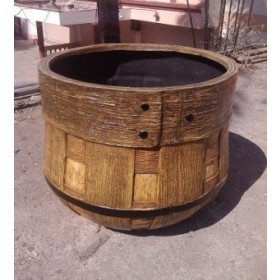 Stitch Barrel Fiber Planter