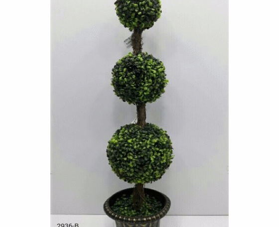 Artificial 3 Boxwood Grass Ball Plant 2936 - B