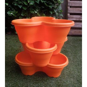 Stacking Pots Orange
