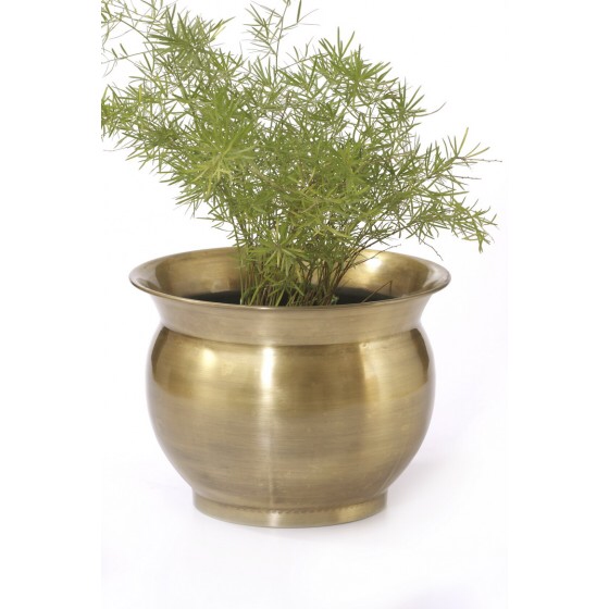 Gold Color Round Planter (80547-BA)�