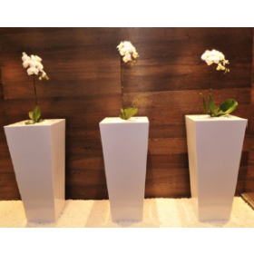 Stainless Steel ss Square Tappered Planter