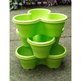 Stacking Pots Green