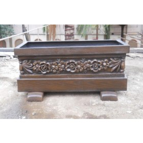 Carve Flower Fiber Planter