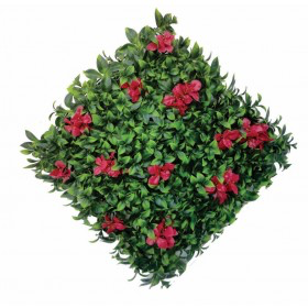 Green Leaves with Big Red Flower Tiles� - Artificial Garden
