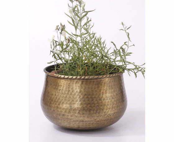 Round Shaped Iron Planter (80562)