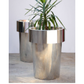 Stainles Steel SS Conical Designer Planter