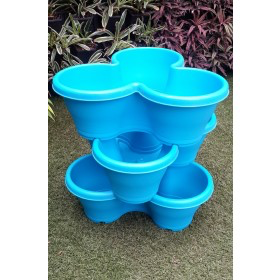 Stacking Pots Blue