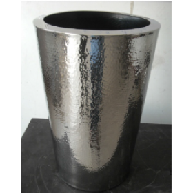Stainles Steel SS Conical Hammered Planter