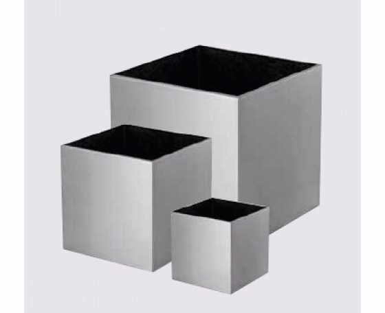 Cube Aluminium Planter (Gold Color)