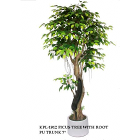 Artificial Ficus Plant E Trunk With Roots 6'