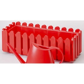 Window Box 50cm Red