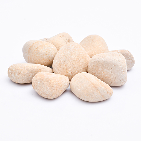 Natural Teak Pebbles (Light Brown, Big, Unpolished) - 2 Kg