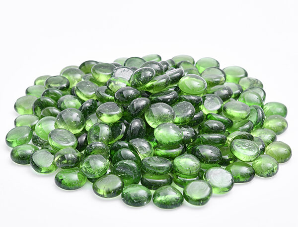 Crystal Pebbles (Green, Medium) - 1 Kg