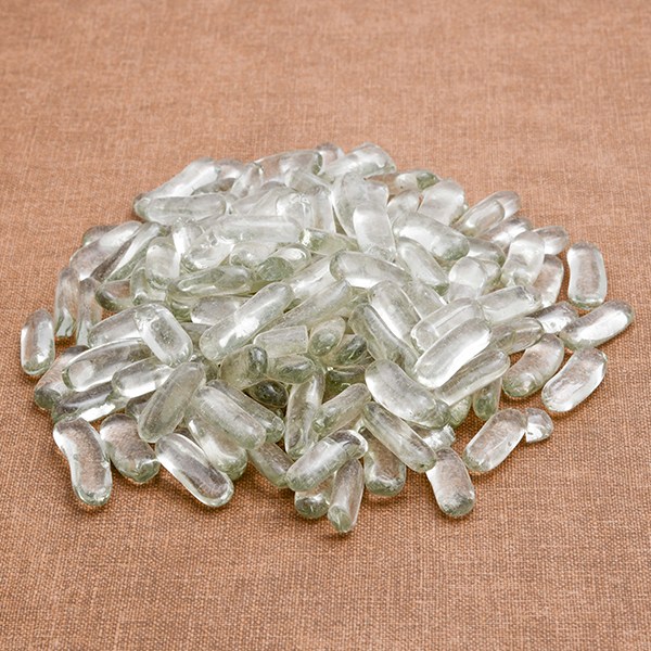Crystal Pebbles (White, Medium, Capsule Shape) - 1 Kg