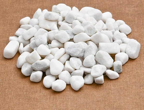 Super Marble Pebbles (White, Medium, Unpolished) - 1 Kg