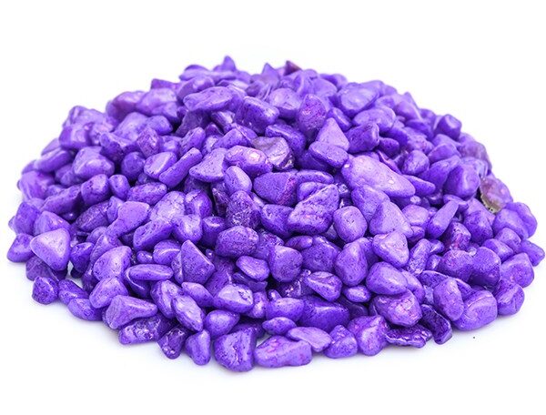 Aquarium Pebbles (Purple, Small) - 1 Kg