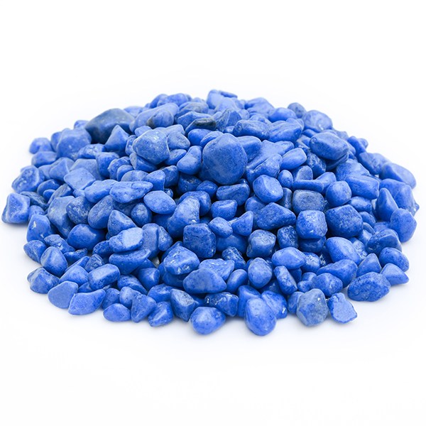 Aquarium Pebbles (Blue, Small) - 1 Kg